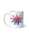 New Flower New Year's Eve Invitation Ornament de masă de Crăciun Cană Alb