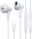Jaym Wired Usb-c Earbuds Mic 3-button Remote White
