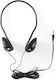3.5mm Wired Headphones Powerful Bass Ultra-lightweight 1.10m Black