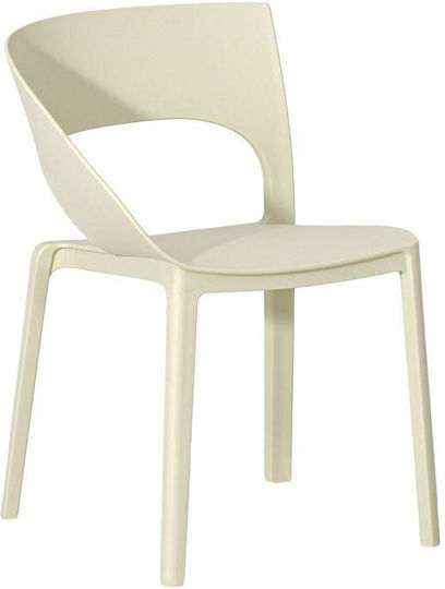 Outdoor Chair Polypropylene Fl870 White 54x60x83cm