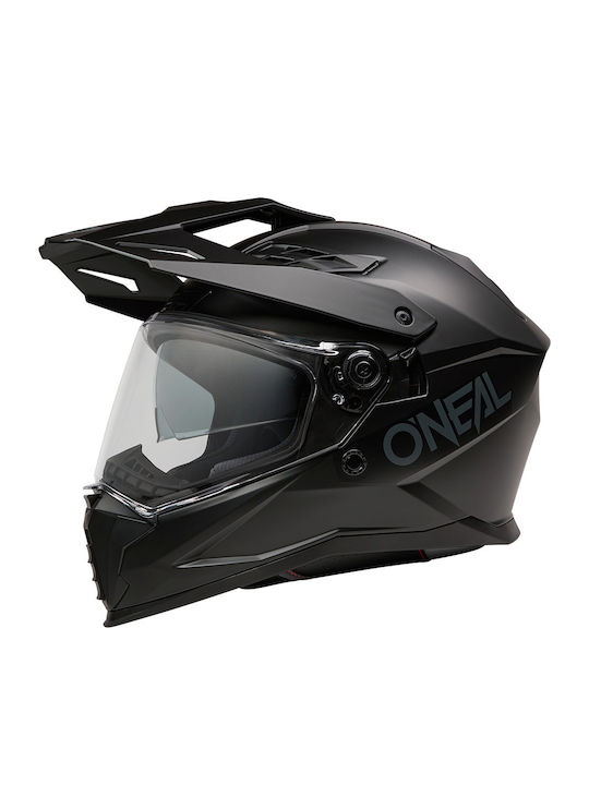 O'Neal D-SRS Solid Black Matt Motorradhelm Voll...