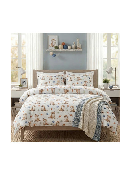 Pucioasa Conținut set Husă de pilotă pentru copii Super King Bumbac Bej 220x240cm
