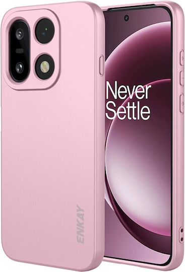 Enkay Back Cover Σιλικόνης με Λουράκι Ροζ (OnePlus 15)
