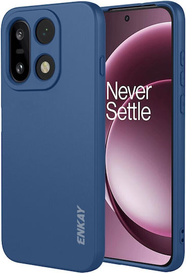 Enkay Back Cover Σιλικόνης με Λουράκι Μπλε (OnePlus 15)