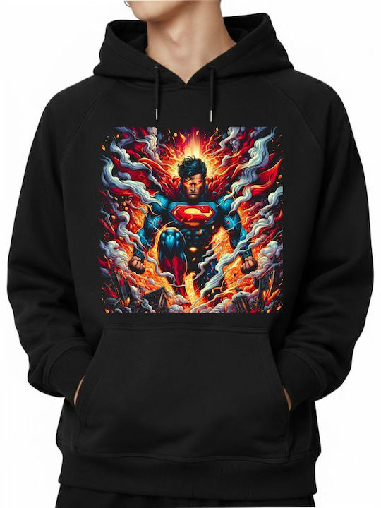 Hoodie Superman Unleashed Power Pop Culture Black