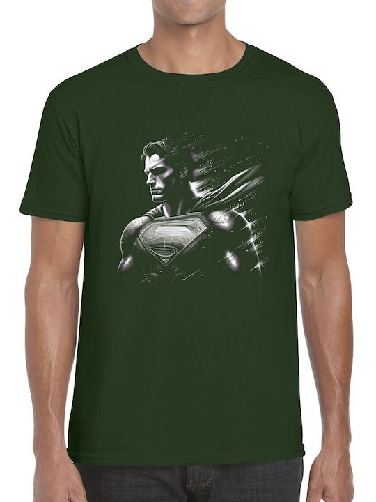 T-shirt Superman Speed Blur Monochromatisch Bed...