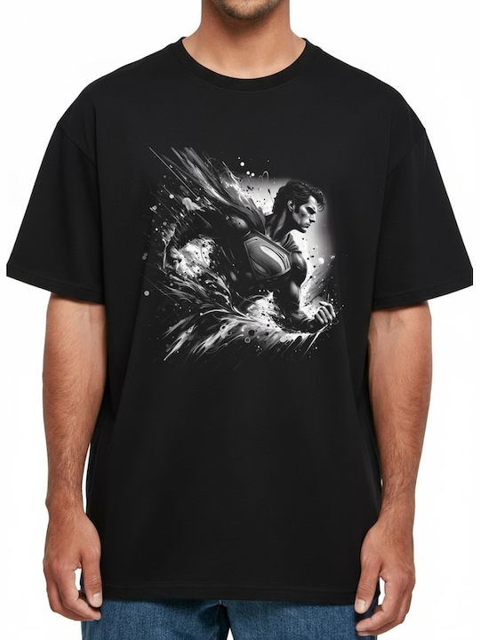 Oversized T-shirt Superman Dynamic Monochrome P...