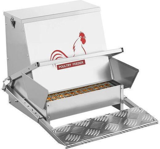 Vivatechnix Automat Metalic Alimentator pentru păsări cu Capacitate 18kg 53.5x42.5x40.5cm.