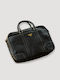 Leather Men's Briefcase Black