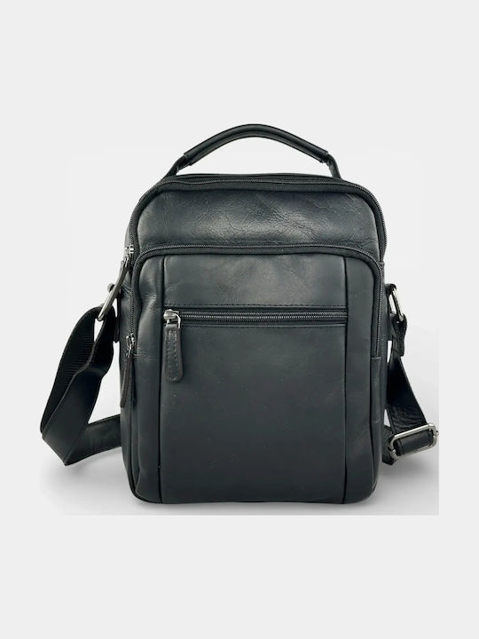 Leather Men's Bag Shoulder / Crossbody Black