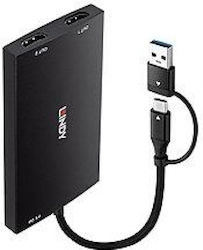 I O Конвертор USB-C/A към HDMI 43430 Lindy