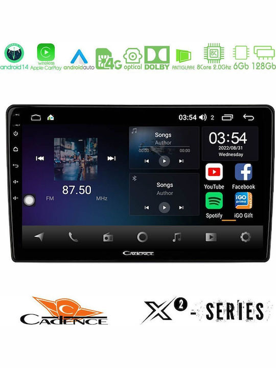 Cadence Car Audio System for Hyundai H-1 2009-2015 (Bluetooth/USB/WiFi/GPS/Apple-Carplay/Android-Auto) with Touch Screen 9"