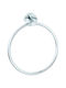 Bronze Art Single Wall-Mounted Bathroom Ring Silver