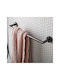 Vado Single Wall-Mounted Bathroom Rail Black