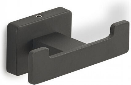 Gedy Double Wall-Mounted Bathroom Hook Black