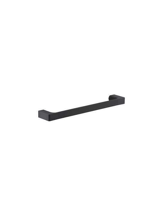 Gedy Single Wall-Mounted Bathroom Rail Black