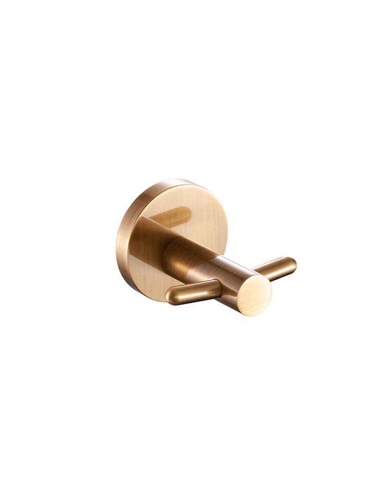 Piccadilly Cârlig de Baie Dublu cu șuruburi Bronz