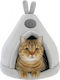 Dog Cat Bed Zola Soft Material Comfortable Cushion 45 X 45 X 42 Cm Gray