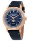 Men's Watch 39mm Automatic with Black Leather Strap