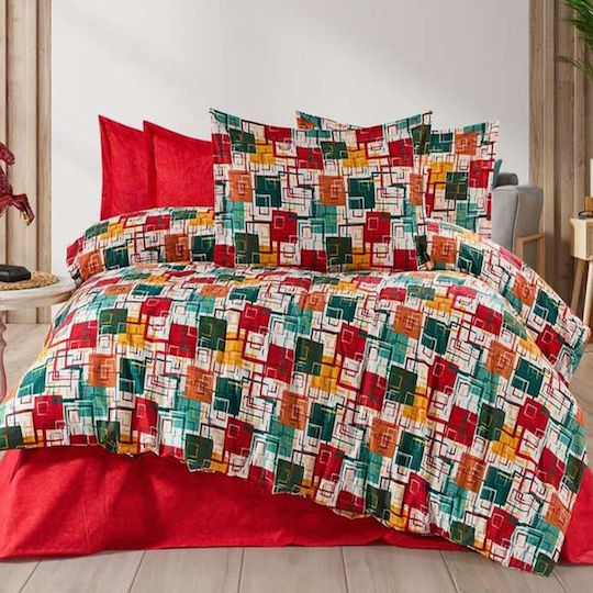MayHome Pillowcase Set with Envelope Cover Geometric 50x70cm.