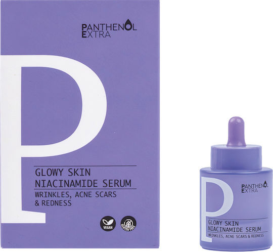 Panthenol Extra Serum Hidratant și Anti-îmbătrânire Pentru Față cu Niacinamidă și Acid Hialuronic pentru Acnee 30ml