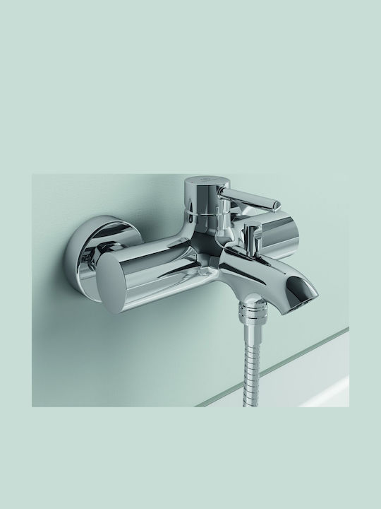 Ideal Standard Ceraline Mixing Bathtub Shower Faucet Complete Set Silver
