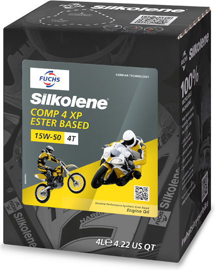 Fuchs Comp 4 XP Motorcycle Oil for Four-Stroke Engines 15W-50 4lt