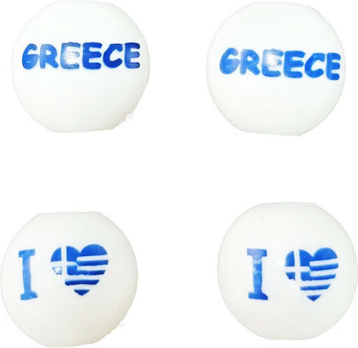 Perlen Kunststoff Greece Ø20 mm Loch Ø8 mm 1kg 200tmx