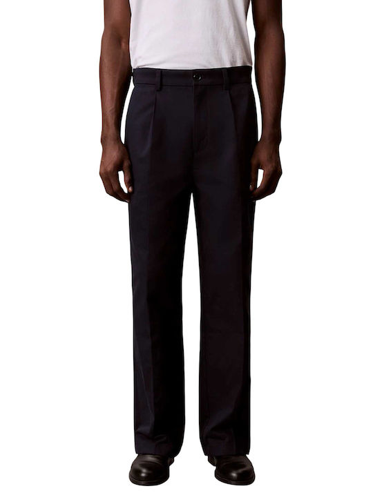 Calvin Klein Trousers in Straight Line Blue