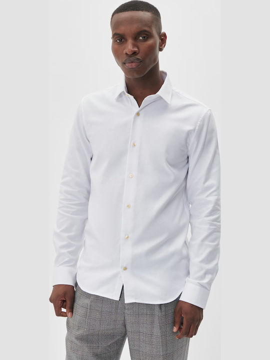 Langärmlig Hemd White