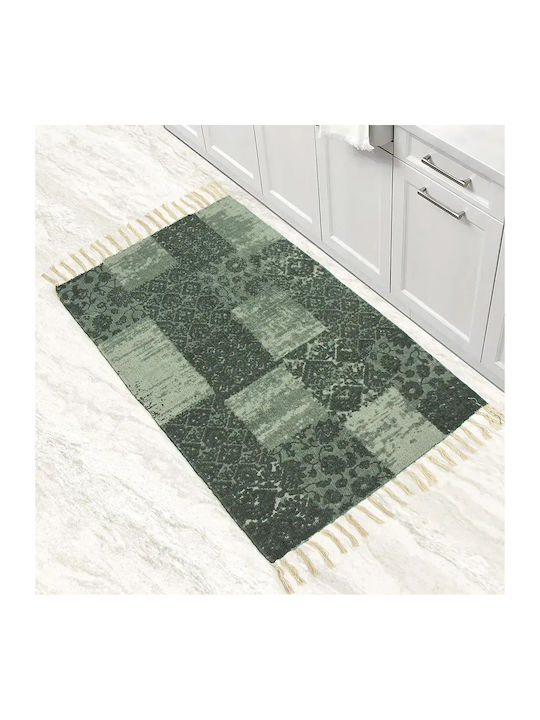 Lino Home Ορθογώνιο Χαλάκι Κουζίνας Olive 60x90εκ.