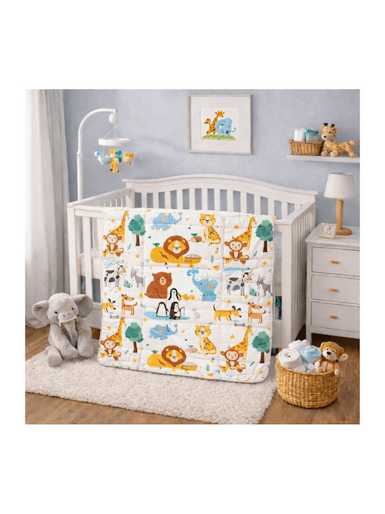 Astron Italy Animals Crib Duvet Multicolour 140x110cm