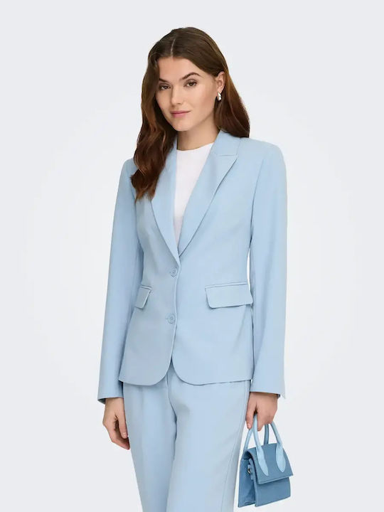Only Raven Blazer pentru femei Sacou Sky Blue