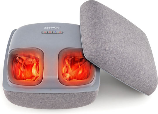 Costway Roller Massage Shiatsu for the Legs & the Body with Heating Function Gray