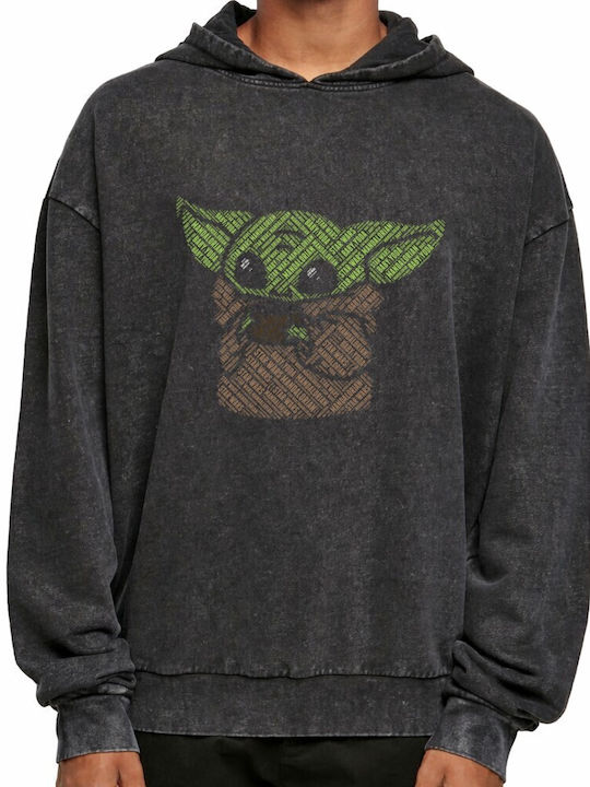 Oversized Premium Kapuzenpulli Baby-yoda Pop Cu...