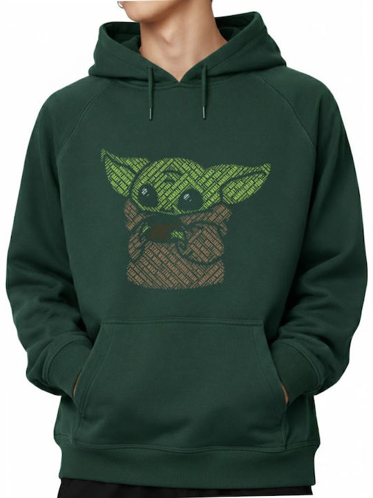 Pop Culture Kapuzenpulli Baby-yoda Waldgrün