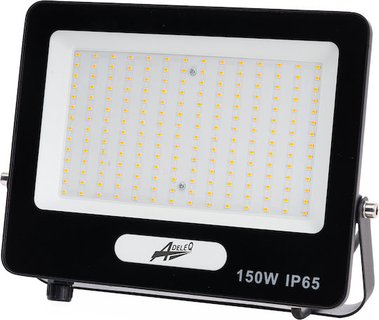 Adeleq Waterproof LED Flood Light 150W Natural White 4000K with Motion Sensor IP65