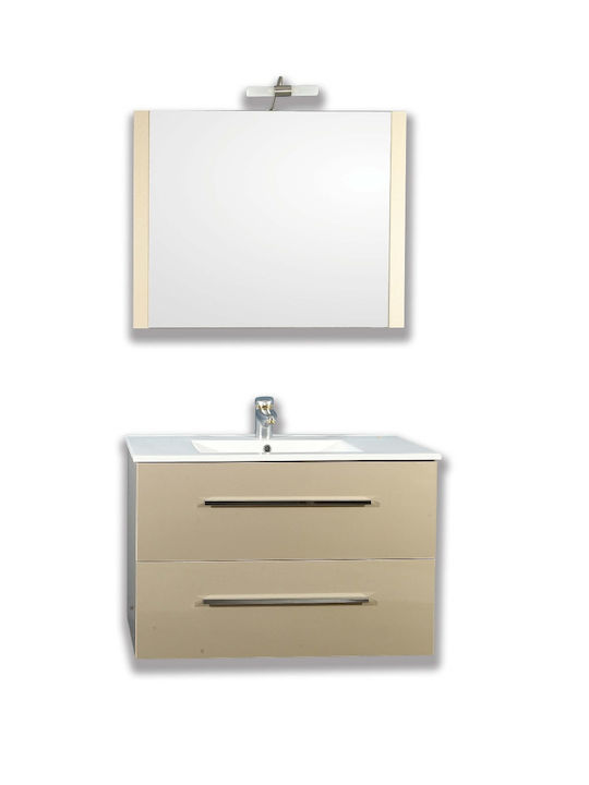 Piccadilly Badezimmerspiegel mit Schrank Braun