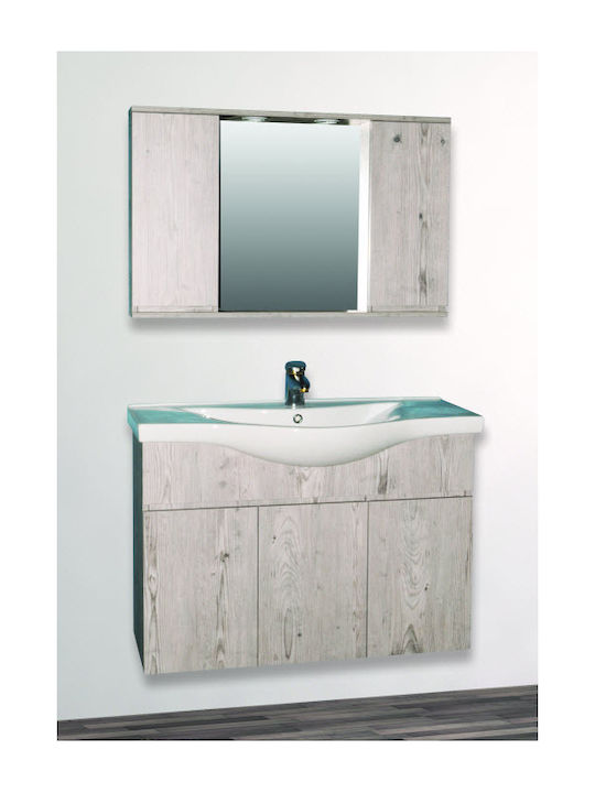 Piccadilly Bathroom Mirror with Cabinet Bronze