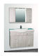 Piccadilly Bathroom Mirror with Cabinet Bronze
