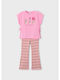 Set pentru copii cu colanți Vară 2buc Light Pink