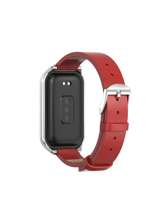 Xiaomi Smart Band 8 Active Mijobs Strap Synthetic Leather Red