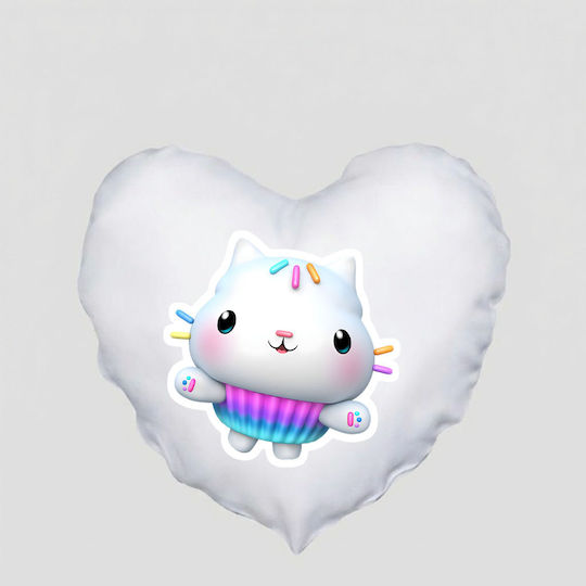 Heart Pillow Size 41x39cm Gabby's Dollhouse Gabi Dollhouse White