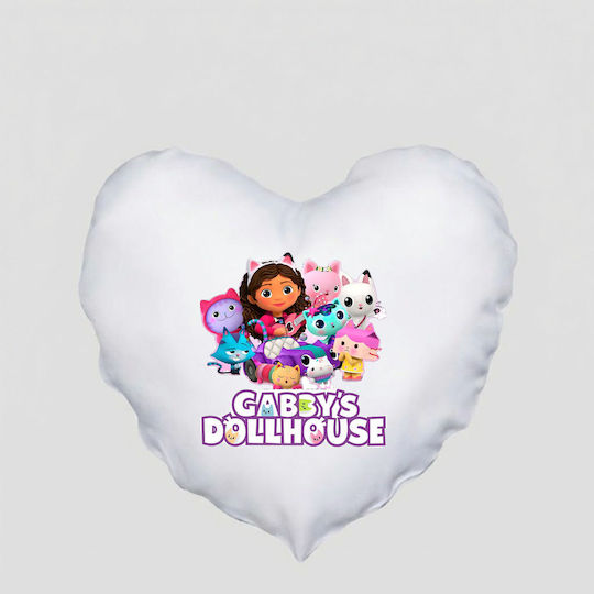 Heart Pillow Size 41x39cm Gabby's Dollhouse Gabi Dollhouse White