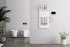 Piccadilly Electric Towel Rail with Glass Front 80x40cm Gold