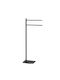 Gedy Double Wall-Mounted Bathroom Rail Inox Black