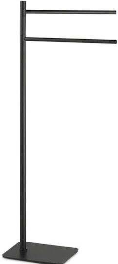 Gedy Double Wall-Mounted Bathroom Rail Inox Black