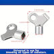 Set of 5 Radiator Air Vent Keys Metal Flat Side Notch