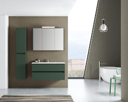 Cosmos 100cm Hanging Bathroom Base Forest Green Piccadilly