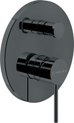 Nobili Built-in Mixer & Supply Set for Shower Silver